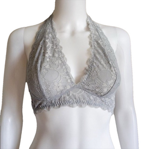 NWT Boutique Free People Galloon Lace Halter Bralette